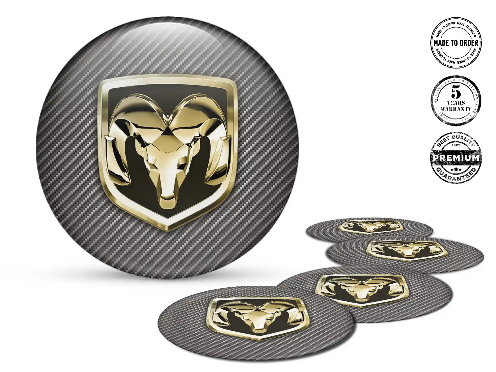 Dodge Pegatinas Bombadas Edición Calcomanías Estilo de Silicona